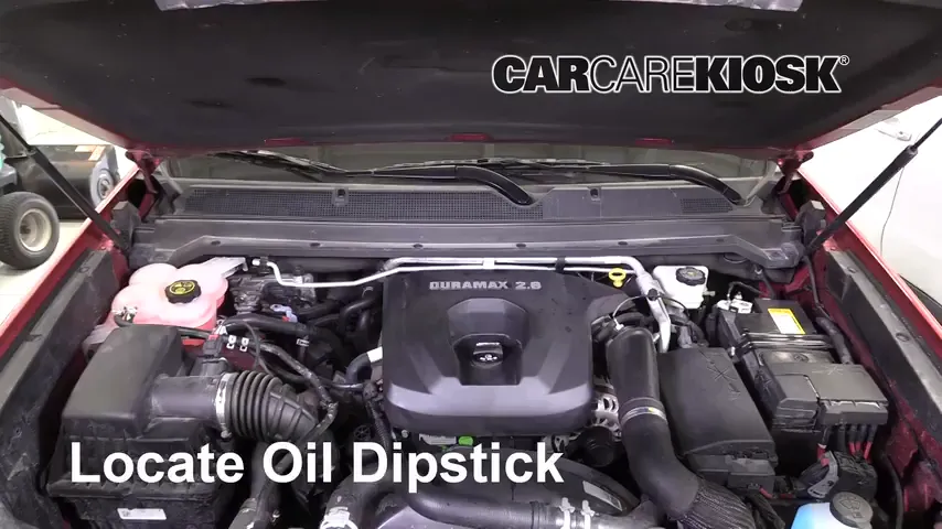 2019 Chevrolet Colorado Z71 2.8L 4 Cyl. Turbo Diesel Crew Cab Pickup Oil Check Oil Level